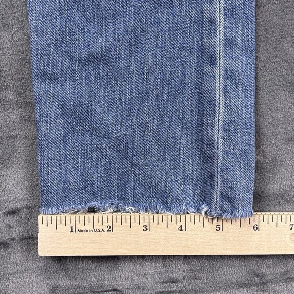 Rag & Bone Jeans Fit 2 Slim Men's 30 Medium Wash Denim Raw Hem Faded - Picture 11 of 16